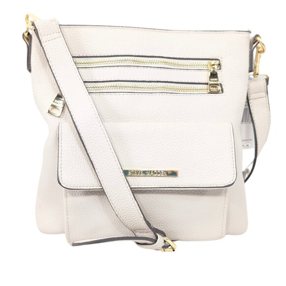 Steve Madden Handbags - Steve Madden NWT 'Blana' Bone Off-White Crossbody Purse Faux Leather